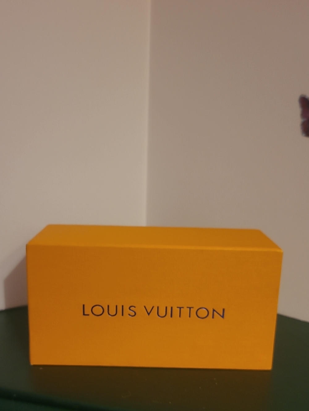 Louis Vuitton Yellow-Orange Signature Box & Sunglasses Case